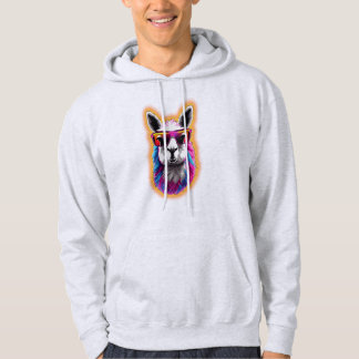 Chill Llama | Synthwave för Funky Hoodie