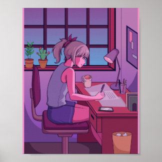 Chill Lofi Study Poster