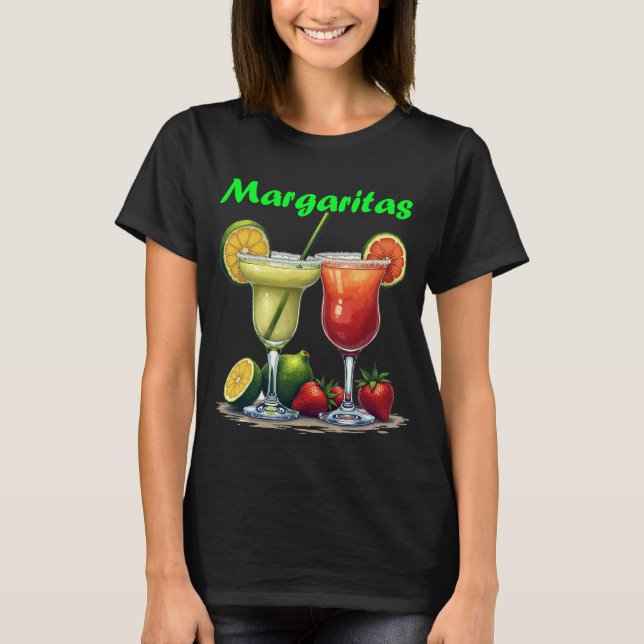 Chill Margarita Cocktail Graphic T-Shirt (Framsida)