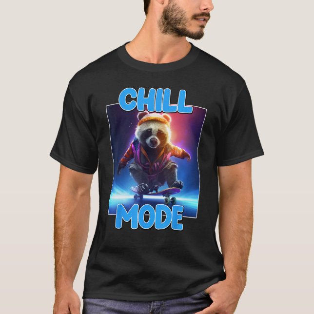 Chill Mode Panda Bear Animal  Cute Panda 1 T Shirt (Framsida)