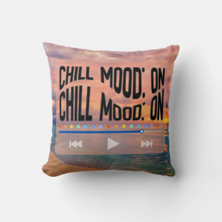 Chill Mood On Retro Beach Art Kudde