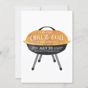 Chill och Grill BBQ-fest inbjudan