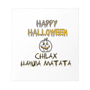 Chill och slappna av i insamlingen i Happy hallowe Anteckningsblock