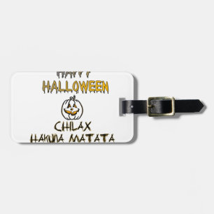 Chill och slappna av i insamlingen i Happy hallowe Bagagebricka