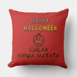 Chill och slappna av i insamlingen i Happy hallowe Kudde