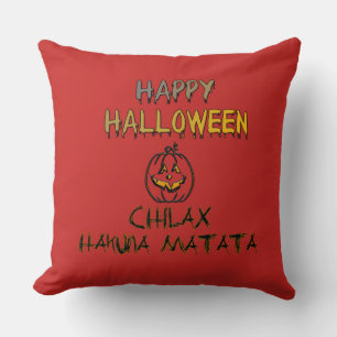 Chill och slappna av i insamlingen i Happy hallowe Kudde