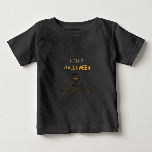 Chill och slappna av i insamlingen i Happy hallowe T Shirt (Framsida)