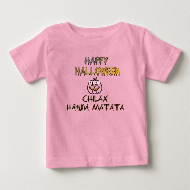 Chill och slappna av i insamlingen i Happy hallowe T-shirt (Framsida)