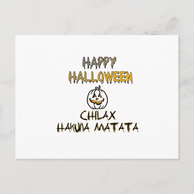 Chill och slappna av i insamlingen i Happy hallowe Vykort (Framsida)