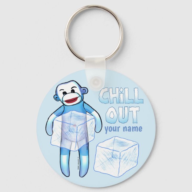 Chill Out Strumpa Apa Nykelring Nyckelring (Framsida)