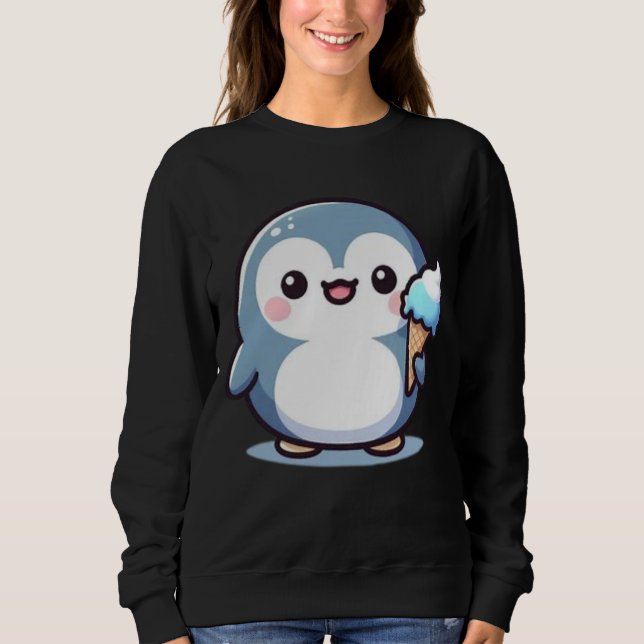 Chill Penguin – Söta Smältande Ögonblick T Shirt (Framsida)