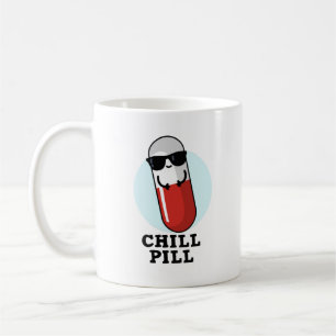 Chill Pill Coola Medicine Pun Kaffemugg