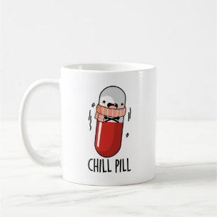 Chill Pill Funny Freezing Medicine Pun Kaffemugg