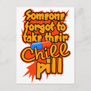 Chill Pill-vykort Vykort