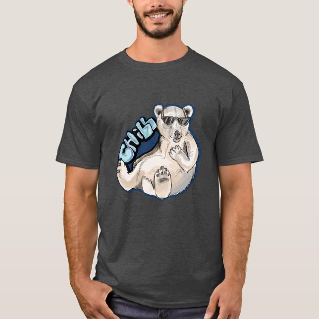 Chill Polar Bear Tee Shirt (Framsida)