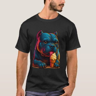 Chill Pup Glow – Bulldog Glassis Neon T-Shirt