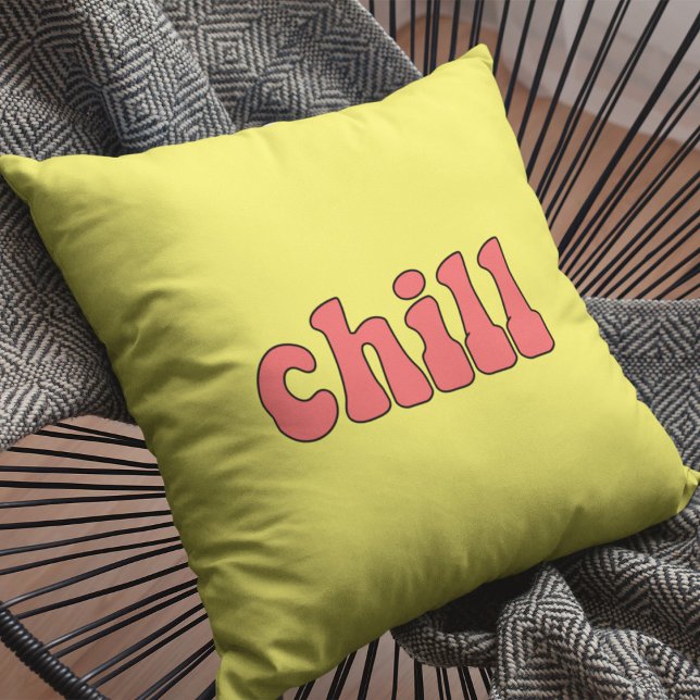 Chill roligt retro kudde (Skapare uppladdad)