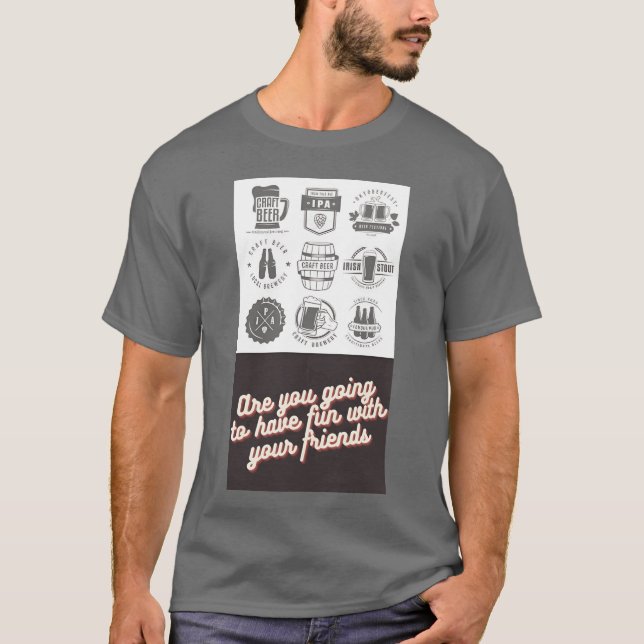 Chill Rum med din kompisretro T Shirt (Framsida)