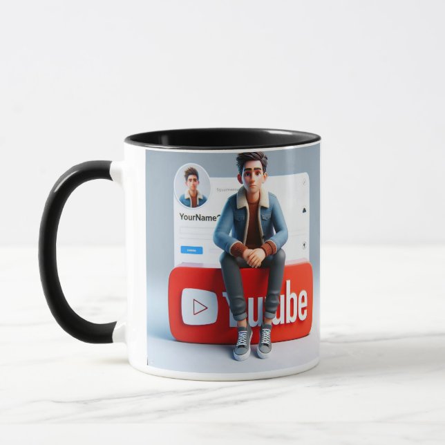 Chill & SIP: YouTube Edition Mugg Social Media Log (Vänster)