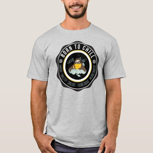 Chill Sloth Music T-shirt (Framsida)