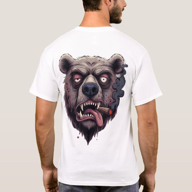 Chill Smokey Bear Vibes  T Shirt (Baksida)