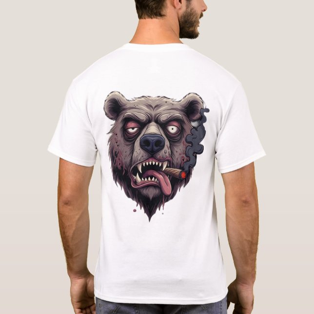 Chill Smokey Bear Vibes  T Shirt (Baksida)