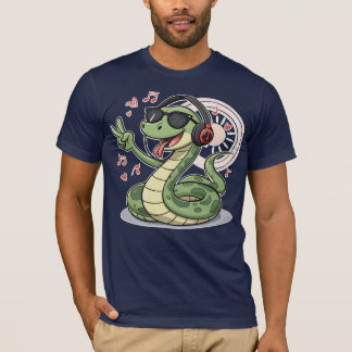 Chill Snake Tunes Funny T Shirt