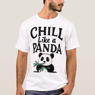 Chill som Panda Bamboo Art T Shirt