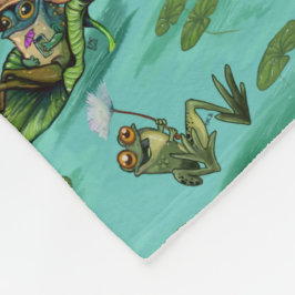 Chill Summer Frogs Fleecefilt