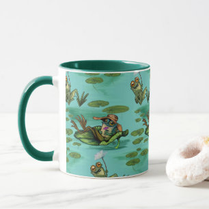 Chill Summer Frogs Mugg