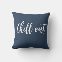 Chill ut Dekorativ kudde Indigo Blue White