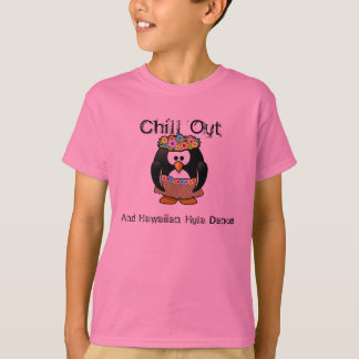 Chill ut Penguin Hawaiian Hula Dance Aloha T-shirt