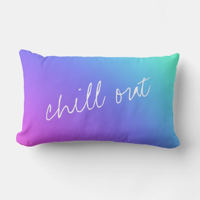 Chill ut Rainbow Dekorativ kudde (Framsida)