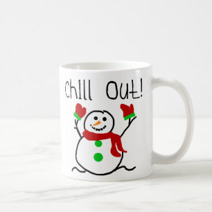 Chill ut Snögubbe Kaffemugg