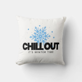 Chill ut vintersnöflake kudde