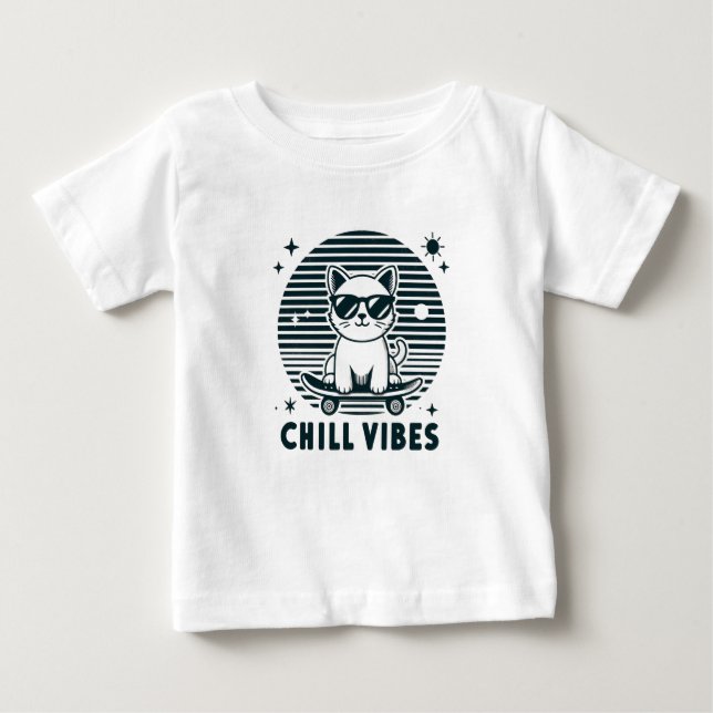 Chill Vibes Baby Coola Graphic Jersey Tee (Framsida)
