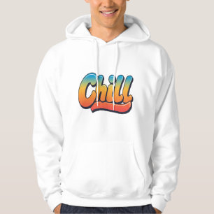 Chill Vibes Multifärgad Aesthetic Hoodie