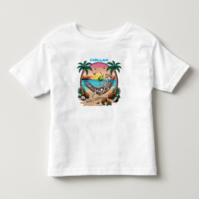 Chill Viving Beach Tshirt T Shirt (Framsida)