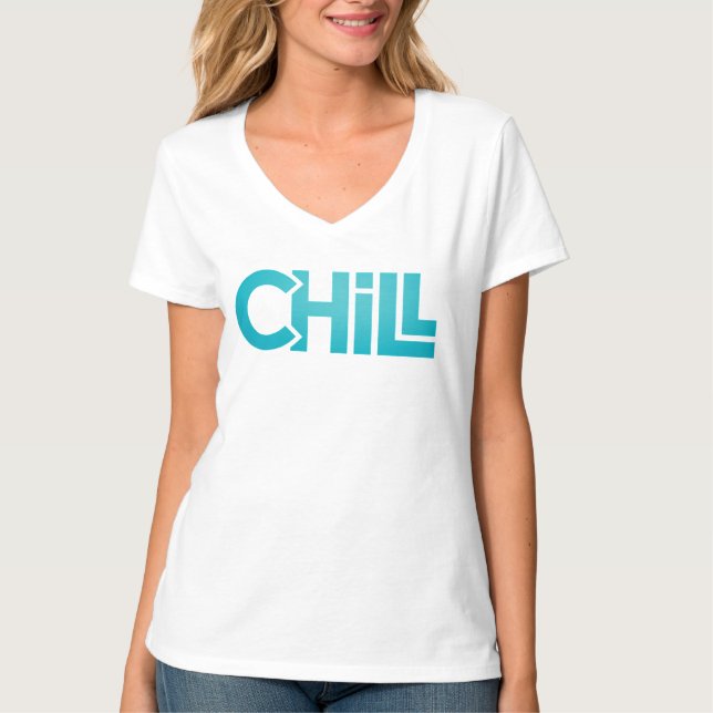 Chill Zen Minimalistisk Grafisk T-Shirt | Meditati (Framsida)