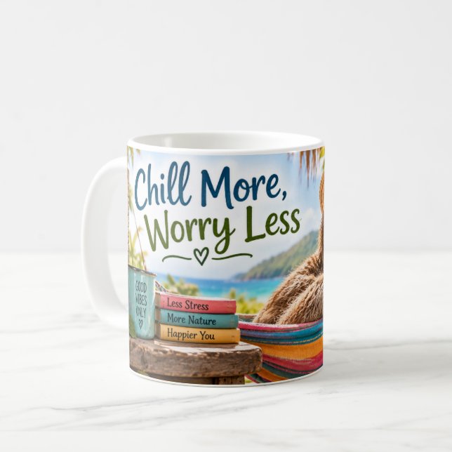 Chilla Mer Orona Mindre Sengångare Kaffemugg (Framsida vänster)