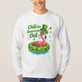 Chilla Ut Med Shamrock På Roliga St Patrick’s Day T Shirt