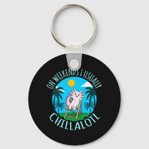 Chillalotl Kawaii Animal Axolotl Älskare Pet Owne Nyckelring