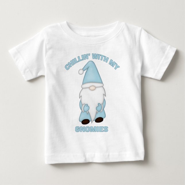 Chillar med mina Gnomes Pun T-Shirts (Framsida)