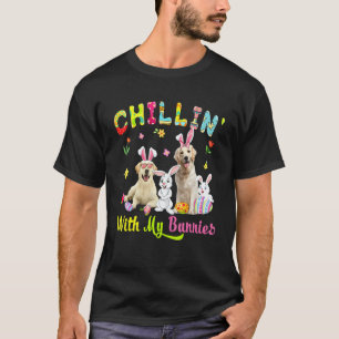 Chillar med mina kaniner Söt kanin Labrador Retrie T Shirt