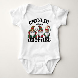 Chillar med mina Tomtegubbar Hänger Ut Tomte T Shirt