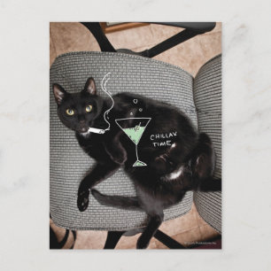 Chillax Cat Vykort
