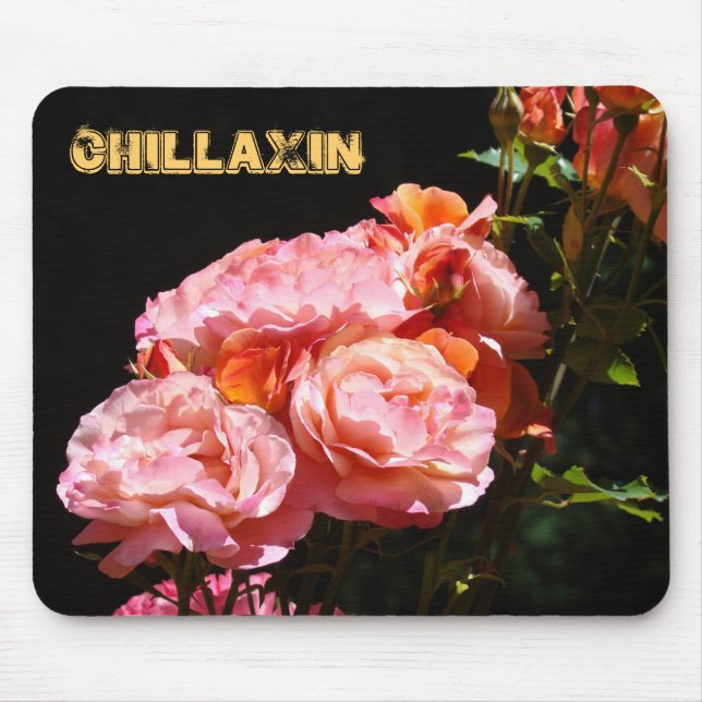 CHILLAXIN musmatta gel Rosa Rosor Blommor (Framsidan)