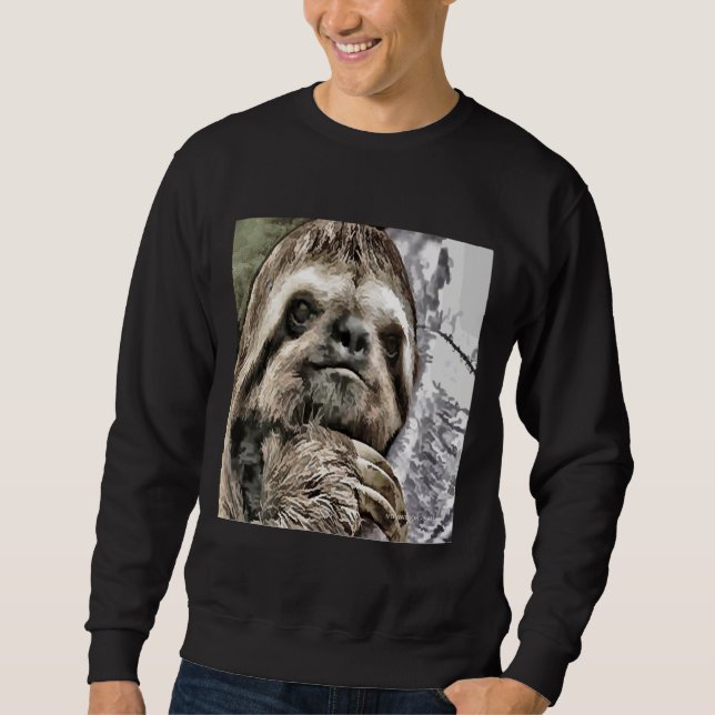 Chilled Sloth Lång Ärmad Tröja (Framsida)