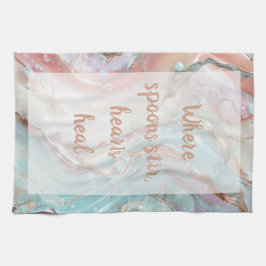 Chilled Swirl - White Kökshandduk