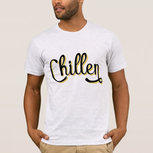 Chillen German Deutschland Slang T Shirt (Framsida)